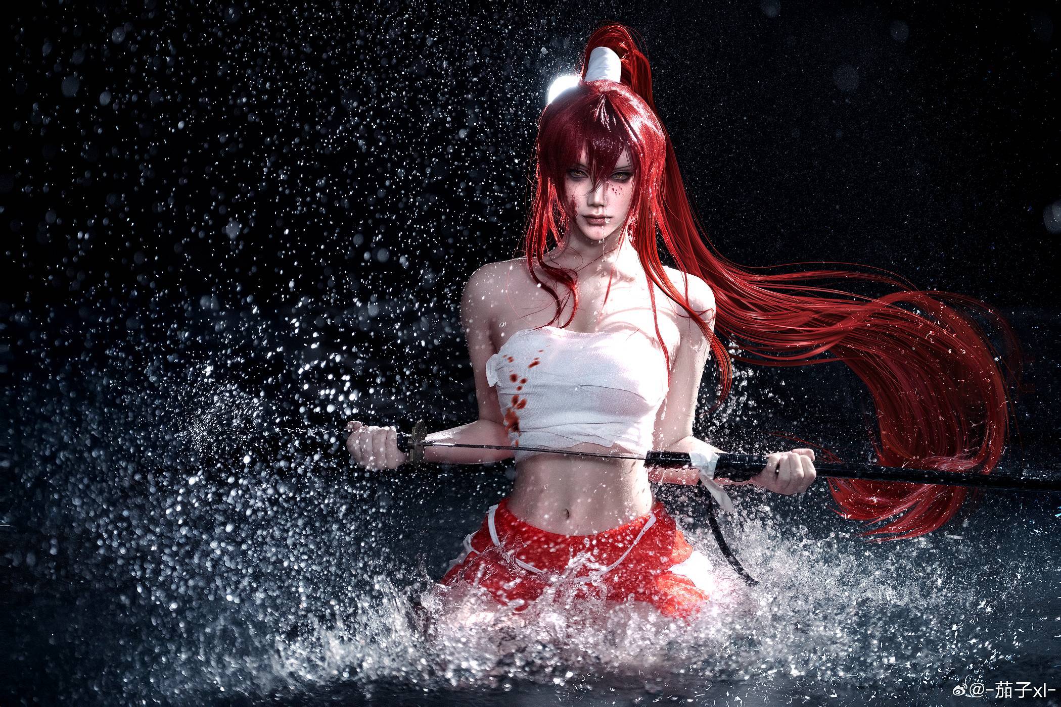 「妖精的尾巴」艾露莎cosplay